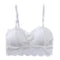 Fashion Women Bralette Bra Female Tops Embroidery Female Sheer Lace Strap Padded Bras