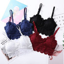 Fashion Women Bralette Bra Female Tops Embroidery Female Sheer Lace Strap Padded Bras