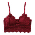 Fashion Women Bralette Bra Female Tops Embroidery Female Sheer Lace Strap Padded Bras