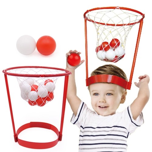 Creative Toy Plastic Pitching Basketball Head Basketball - Child Interactive Toys Hat