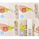 Anti-noise silicone door handle