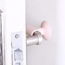 Anti-noise silicone door handle