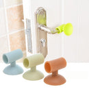 Anti-noise silicone door handle