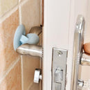 Anti-noise silicone door handle