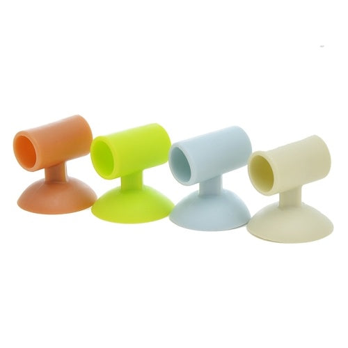 Anti-noise silicone door handle