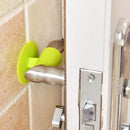 Anti-noise silicone door handle