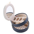 Jewelry Storage Box Organizer Round