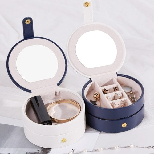 Jewelry Storage Box Organizer Round