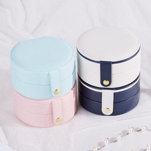 Jewelry Storage Box Organizer Round