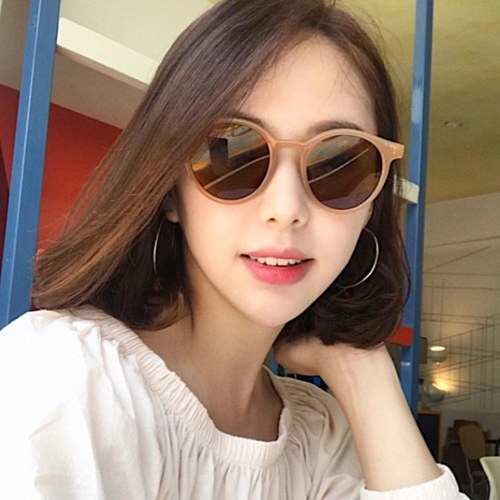 Retro Round Rim Fashion  Street Snap All-Match Sunglasses