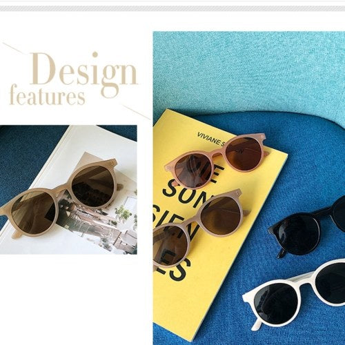 Retro Round Rim Fashion  Street Snap All-Match Sunglasses