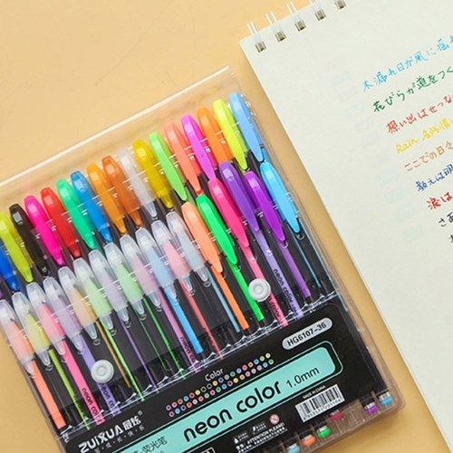 Multi Color Rainbow  Highlighter Gel Pen