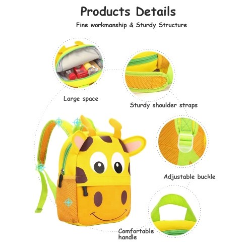 Cute Cartoon Animal Shape Children's School Bag