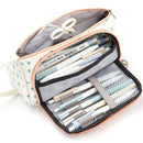 Simple Cute Pen Pencil Case Big Capacity Canvas Storage Bag