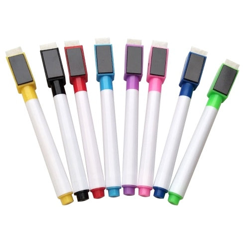 8pcs Color Magnetic Dry Erase Markers Set