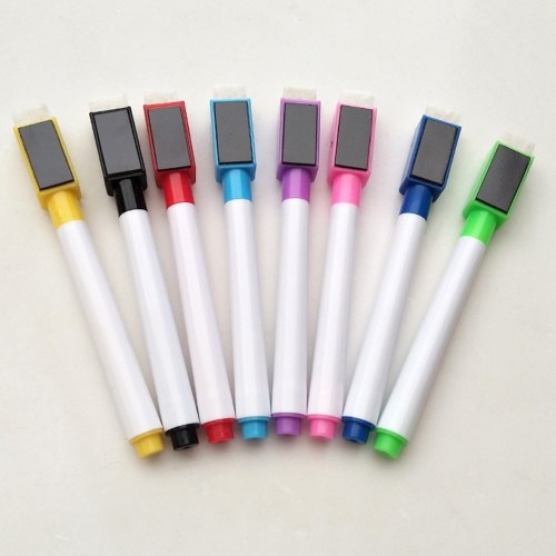 8pcs Color Magnetic Dry Erase Markers Set