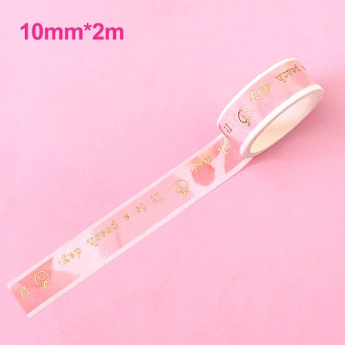 Washi Japanese Paper Tape Gold Foil Masking Tape 2 Meters