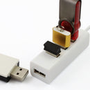 جهاز كمبيوتر محمول صغير محمول بمنفذ USB2.0 بأربعة في واحد