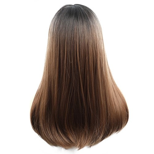 20 Inches Hair Wig Long Straight Silky Synthetic Heat Resistant Hair Wigs for Women