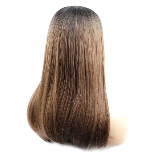 20 Inches Hair Wig Long Straight Silky Synthetic Heat Resistant Hair Wigs for Women