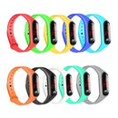 New LED children three generations of millet bracelet electronic watch sports silicone bracelet promotional gifts factory direct wholesale gray