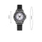 Crystal Flower Dial Face Women Watch Wristwatch with Magnet Strap Band