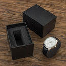 YAZOLE Watch Box Organizer Single Black Box Watch Packaging Boxes for Watch Bracelet Jewelry