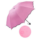 Rain Windproof Sunscreen Magic Flower Dome Ultraviolet-proof Folding Parasols Sunny Rainy Umbrella