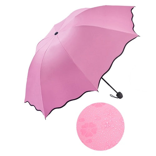 Rain Windproof Sunscreen Magic Flower Dome Ultraviolet-proof Folding Parasols Sunny Rainy Umbrella