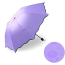 Rain Windproof Sunscreen Magic Flower Dome Ultraviolet-proof Folding Parasols Sunny Rainy Umbrella