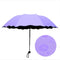 Rain Windproof Sunscreen Magic Flower Dome Ultraviolet-proof Folding Parasols Sunny Rainy Umbrella