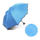 Rain Windproof Sunscreen Magic Flower Dome Ultraviolet-proof Folding Parasols Sunny Rainy Umbrella