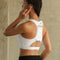 Yoga shockproof sports bra back pocket Padded Racerback Sports Bras