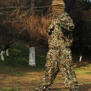 Mens 3D Tactic Sniper Clothes Lightweight Hooded Camouflage Ghillie Leaf Suit