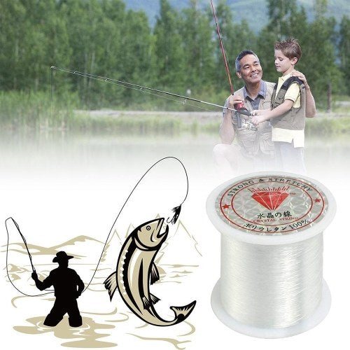 Transparent fishing line nylon hand-woven crystal beaded