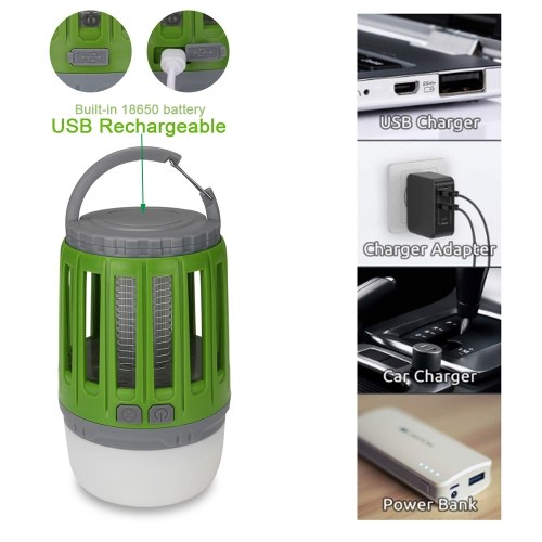 3-in-1 USB Rechargeable Outdoor LED Flashlight