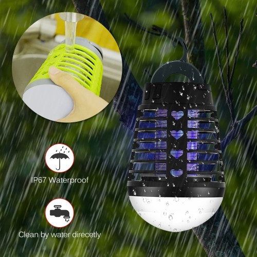 2-in-1 Eletric Lamp Waterproof Camping Lantern