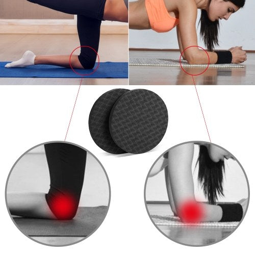 2 PCS Yoga Round Knee Pads Cushion Elbow Mat