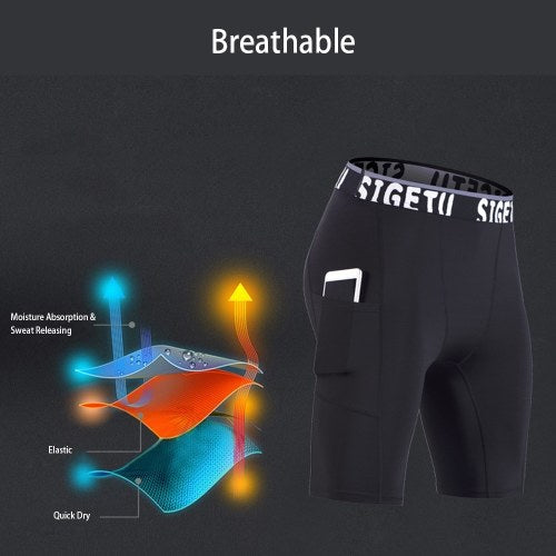 Men's Slim Sports Pants Yoga Shorts