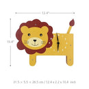 Tooarts Cartoon Animal Clock, Swinging Lion Clock, MDF Wooden Clock, Wall Clock for Kids Room Living Room, Home Decor, No Assembly Required, One AA Battery Operated(not included)