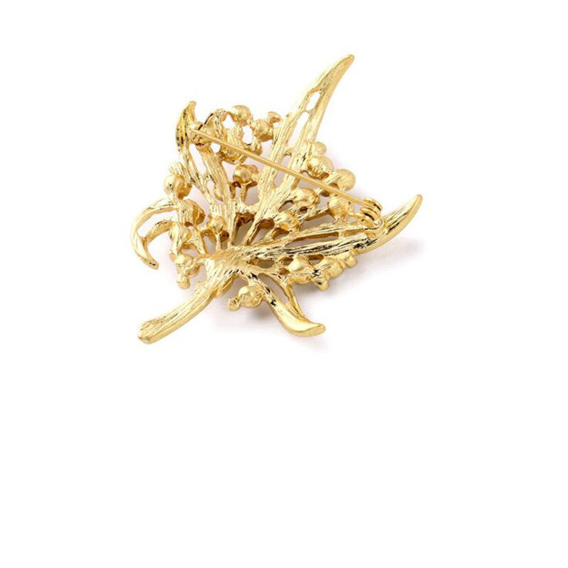 Aiyaya Premium Freshwater Cultured Brooches - Gold