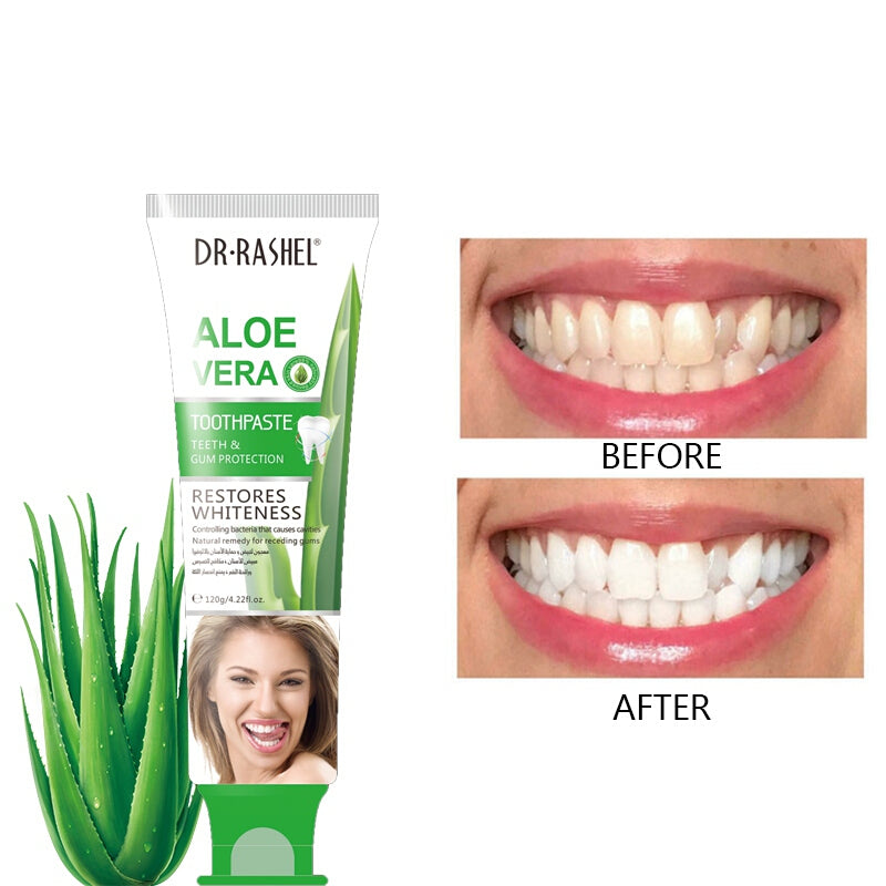 Aloe Plant Herb Whitening Toothpaste - Green