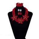 Amynova Premium Hand Knitted Beads - Red