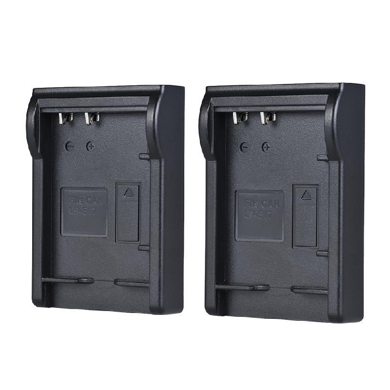 LP-E6 Andoer 2pcs High Quality Battery Charger - Black