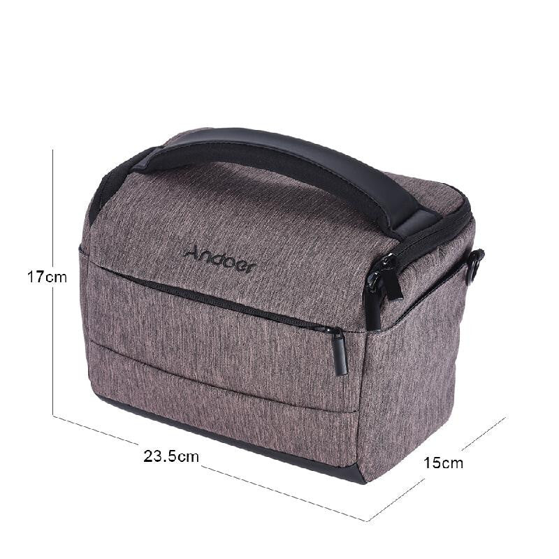 Andoer High Quality DSLR Camera Shoulder Bag - Gray