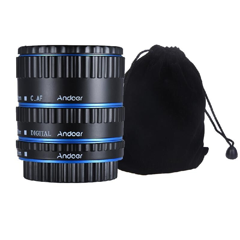 Andoer Ttl High Quality Extension Tube Ring - Blue