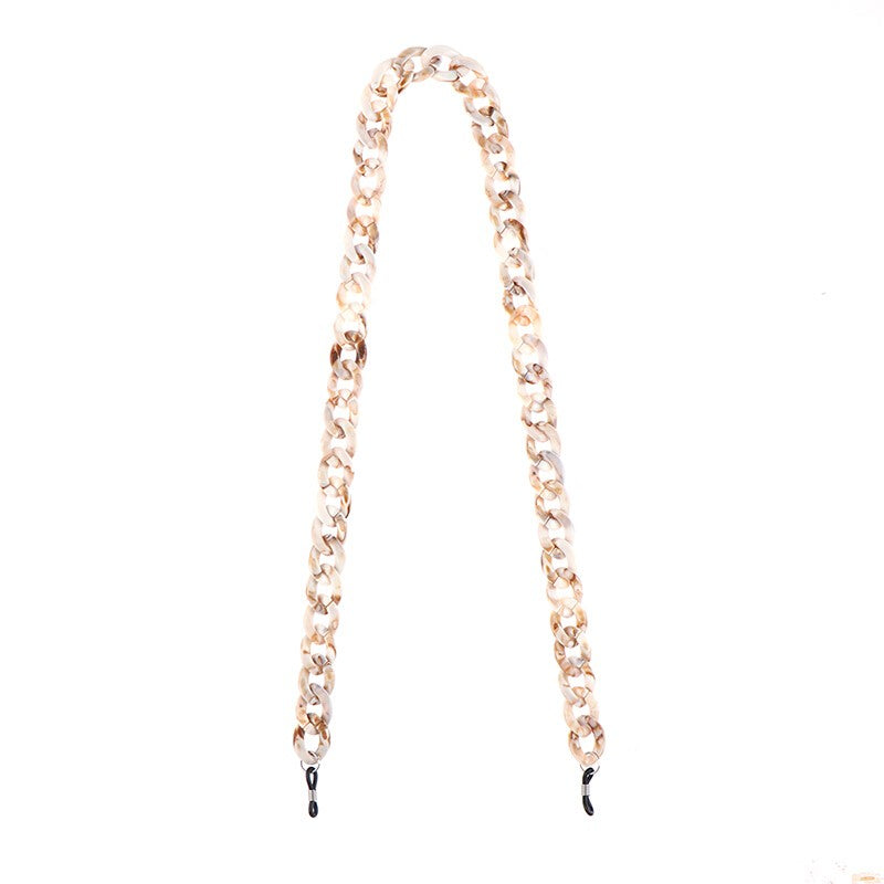 Anti-slip Anti-lost Fashion Acrylic Glasses Chain Mirror Rope - Brown