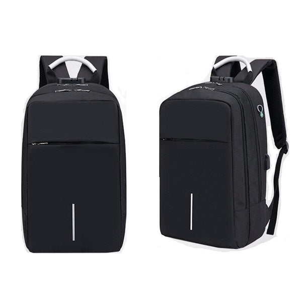 Anti Theft Outdoor Laptop Bag - Black