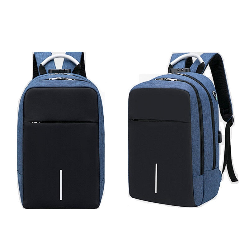 Anti Theft Outdoor Laptop Bag - Blue