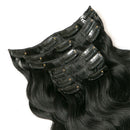 Aphro Hair Brazilian Clip In Hair Extension - Black